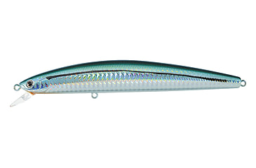 Image of Daiwa Salt Pro Sinking Minnow Lure, 6in, 1 1/4oz, Laser Green Shiner, DSPM15S13