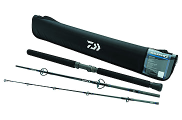 Image of Daiwa Saltiga Saltwater Travel Spinning Rod, 6ft3, Medium Heavy, Fast, 2 Pieces, SATR632MHS