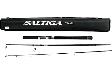 Image of Daiwa Saltiga Saltwater Travel Spinning Rod, 7ft4, Medium Heavy, Fast, 3 Pieces, SATR743MHFS