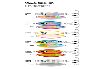 Image of Daiwa Saltiga SK Metal Jig, 2oz, 8.9in, Sardine, SA-SK60G04