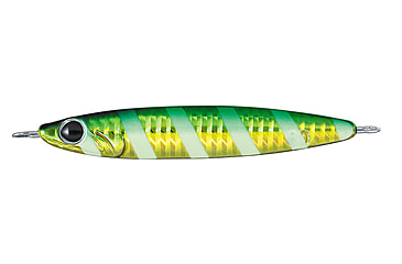 Image of Daiwa Zakana Metal Jig, 4 9/14oz, 5.4in, Zebra Glow Green Gold, ZC130G10