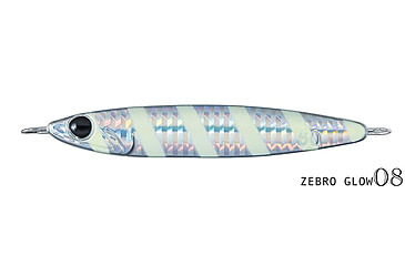 Image of Daiwa Zakana Casting Jig, 2 6/7oz, 4.6in, Zebra Glow, ZC80G08