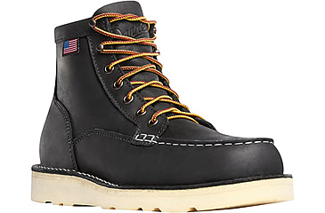 Image of Danner Bull Run Moc Toe 6in Steel Toe Boots, Black, 7EE, 15569-7EE