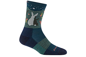Image of Darn Tough Critter Club Micro Crew Lightweight Socks w/Cushion - Womens, Eclipse, Large, 5001-ECLIPSE-L-DARN