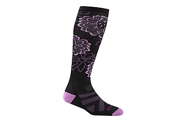 Image of Darn Tough Dahlia OTC Midweight with Cushion Socks - Womens, Black, Large, 8056-BLACK-L-DARN