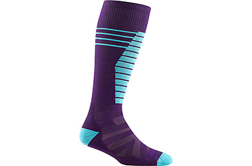 Image of Darn Tough Edge Jr. OTC Midweight w/ Cushion/ Padded Shin Socks - Kids, Nightshade, Medium, 3805-NIGHTSHADE-M-DARN