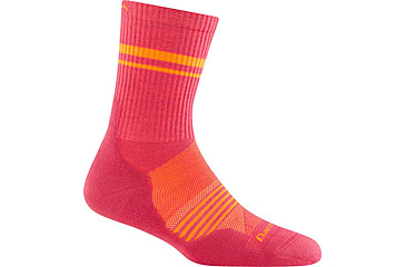 Image of Darn Tough Element Micro Crew Lightweight w/ Cushion Socks - Womens, Raspberry, Small, 1114-RASPBERRY-S-DARN