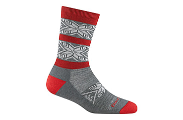 Image of Darn Tough Elsa Crew Lightweight with Cushion Socks - Womens, Gray, Large, 6129-GRAY-L-DARN