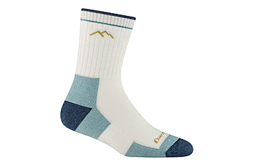 Image of Darn Tough Hiker Micro Crew Midweight with Cushion Socks - Womens, White, Medium, 1903-WHITE-M-DARN