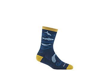 Image of Darn Tough Homer Crew Lightweight Socks w/Cushion - Womens, Deep Water, Small, 6122-DEEP-WATER-S-DARN