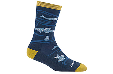 Image of Darn Tough Homer Crew Lightweight Socks w/Cushion - Womens, Deep Water, Small, 6122-DEEP-WATER-S-DARN