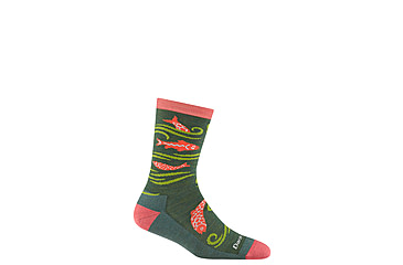 Image of Darn Tough Homer Crew Lightweight Socks w/Cushion - Womens, Kelp, Medium, 6122-KELP-M-DARN