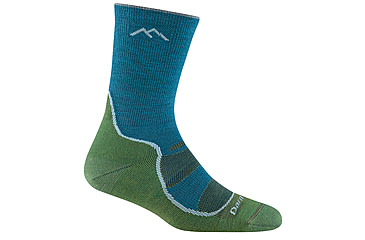 Image of Darn Tough Light Hiker Micro Crew Lightweight Socks w/Cushion - Womens, Cascade, Medium, 1967-CASCADE-M-DARN