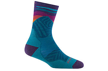 Image of Darn Tough Mirnavated Micro Crew Ultra-Lightweight Socks w/Cushion - Womens, Cascade, Large, 1067-CASCADE-L-DARN