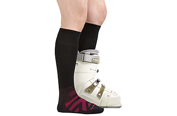 Image of Darn Tough RFL Thermolite Over-The-Calf Ultra-Lightweight Ski Sock - Womens, Black, Medium, 8029-BLACK-M-DARN