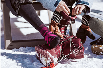 Image of Darn Tough RFL Thermolite Over-The-Calf Ultra-Lightweight Ski Sock - Womens, Black, Medium, 8029-BLACK-M-DARN