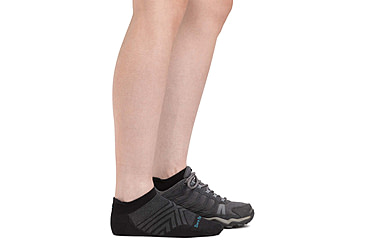 Image of Darn Tough Run No Show Tab Ultra-Lightweight Running Sock - Womens, Black, Small, 1043-BLACK-S-DARN