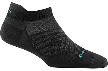 Image of Darn Tough Run No Show Tab Ultra-Lightweight Running Sock - Womens, Black, Small, 1043-BLACK-S-DARN