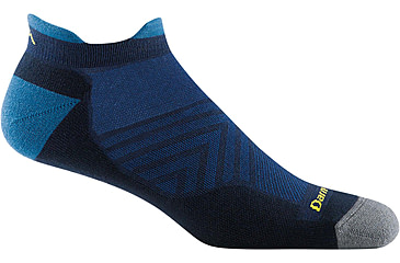 Image of Darn Tough Run No Show Tab Ultra-Lightweight w/ Cushion Running Sock - Mens, Eclipse, Medium, 1039-ECLIPSE-M-DARN