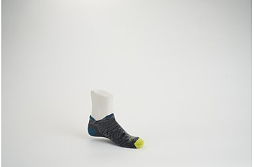 Image of Darn Tough Run No Show Tab Ultra-Lightweight with Cushion Socks - Mens, Comet, Medium, 1039-COMET-M-DARN