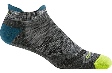 Image of Darn Tough Run No Show Tab Ultra-Lightweight with Cushion Socks - Mens, Comet, Medium, 1039-COMET-M-DARN