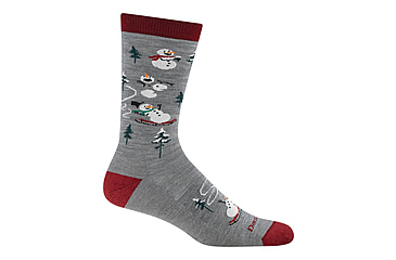 Image of Darn Tough Sled Head Crew Lightweight with Cushion Socks - Mens, Gray, Small, 6124-GRAY-S-DARN