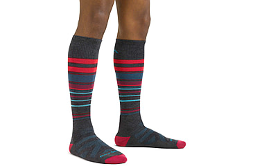 Image of Darn Tough Snowpack OTC Midweight Ski Sock - Mens, Charcoal, Large, 8017-CHARCOAL-L-DARN