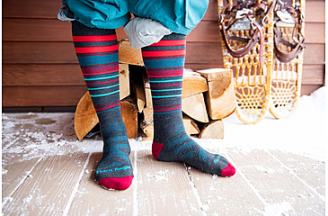 Image of Darn Tough Snowpack OTC Midweight Ski Sock - Mens, Charcoal, Large, 8017-CHARCOAL-L-DARN