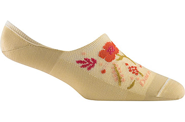 Image of Darn Tough Topless Garden Party No Show Hidden Lightweight Sock - Womens, Morning Sun, Large, 6072-MORNING-SUN-L-DARN