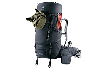 Image of Deuter Aircontact Core 50+10 Backpack, 50L, Black, 335132670000