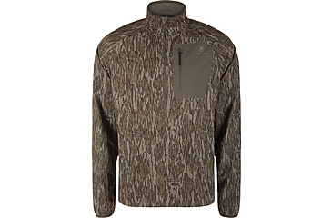 Image of DRAKE Non-Typical Lightweight SWT Half Zip Pullover with Scent Control - Men's, Mossy Oak BteakUp, Large, DNT0054-054-LRG