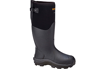 Image of Dryshod Haymaker Gusset Hard-Working Farm Boot - Mens, Black/Orange, 11, HAYG-MH-BK-011