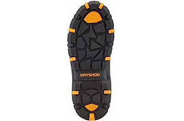 Image of Dryshod Megatar Extreme-Protection Work Boot - Mens, Black/Orange, 8, MEG-MH-BK-008