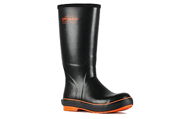 Image of Dryshod Seamonster Premium Rubber Fishing Boot - Mens, Black/Orange, 12, SEA-MH-BK-012