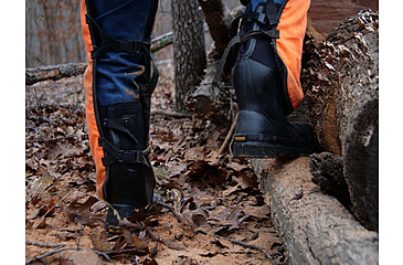 Image of Dryshod Steel-Toe Adjustable Gusset Work Boot, Black/Yellow, 16, STG-UH-BK-016