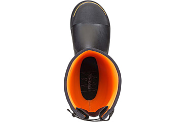 Image of Dryshod Steel-Toe Adjustable Gusset Work Boot, Black/Yellow, 16, STG-UH-BK-016