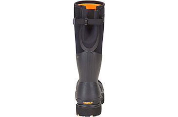 Image of Dryshod Steel-Toe Adjustable Gusset Work Boot, Black/Yellow, 16, STG-UH-BK-016