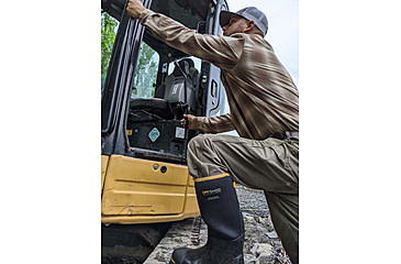 Image of Dryshod Steel-Toe Max Hi Protective Work Boot - Mens, Black/Yellow, 10, STM-UH-BK-010