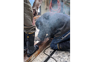 Image of Dryshod Steel-Toe Max Hi Protective Work Boot - Mens, Black/Yellow, 10, STM-UH-BK-010