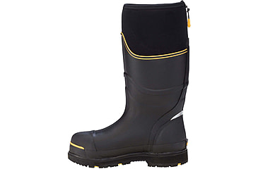 Image of Dryshod Steel-Toe Max Hi Protective Work Boot - Mens, Black/Yellow, 10, STM-UH-BK-010