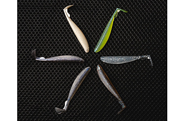 Image of Duckett Fishing 4.5 Subtle Tail Soft Bait, 4.5in, White Pearl, MXST4.5 WP