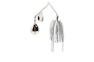 Image of Duckett Fishing BD Double Colorado Spinnerbaits, 3/4oz, Silver Black, BDSBDC3/4 SB