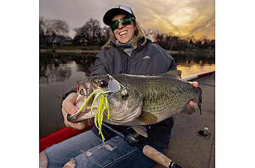 Image of Duckett Fishing BD Double Willow Spinnerbait, 3/4oz, White Chartreuse, BDSBDW3/4 WC
