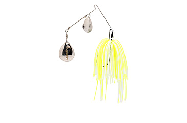 Image of Duckett Fishing BD Double Colorado Spinnerbaits, 3/8oz, White Chartreuse, BDSBDC3/8 WC