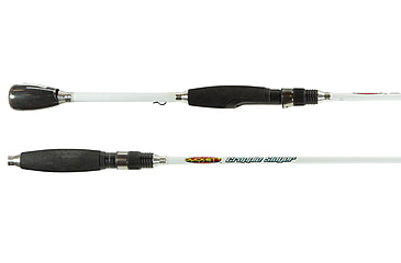 Image of Duckett Fishing Crapple Slayer Lt Mod Fast Spinning Rod, Medium, White, 6 ft 3 in, DFCR63ML-S