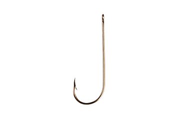 Image of Eagle Claw Aberdeen Hook,Non-Offset,Ringed Eye,Light Wire,Bronze,A-Pack Hooks 214A-2