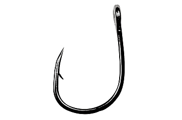 Image of Eagle Claw Lazer Heavy Wire Live Bait Hook, Needle Point, Black, Size 3/0, 7 per Pack, L8PGH-3/0