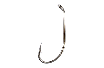 Image of Eagle Claw Plain Shank Hook,Offset,Down Eye,Forged,Bronze,A-Pack Hooks 080A-4