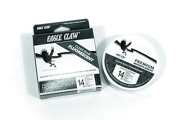 Image of Eagle Claw Premium Monofilament Line 8lb 300yd Clear Blue Fuorescent, ECCBFH-8