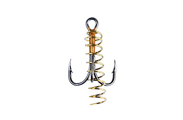 Image of Eagle Claw Soft Bait Hook w/ Spring,Curved Point,2x Strong,Bronze,A-Pack Hooks 374SBA-10